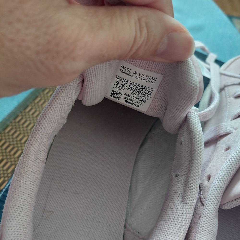 Reebok Women's Classic Suede Sneaker - Pink - Picture 7 of 12